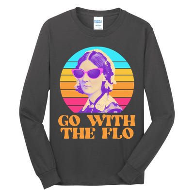 Retro Go With The Flow Nurse Practitioner Florence Nightingale Tall Long Sleeve T-Shirt