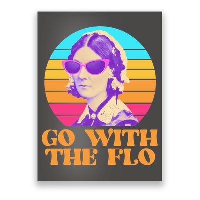 Retro Go With The Flow Nurse Practitioner Florence Nightingale Poster
