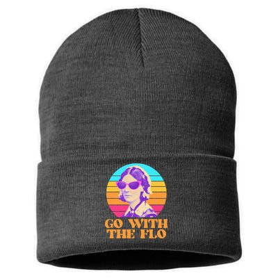 Retro Go With The Flow Nurse Practitioner Florence Nightingale Sustainable Knit Beanie