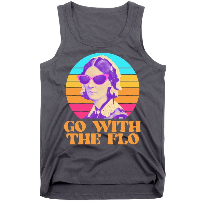 Retro Go With The Flow Nurse Practitioner Florence Nightingale Tank Top