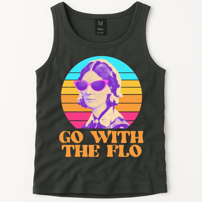 Retro Go With The Flow Nurse Practitioner Florence Nightingale Tank Top