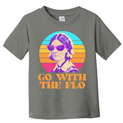 Retro Go With The Flow Nurse Practitioner Florence Nightingale Toddler T-Shirt