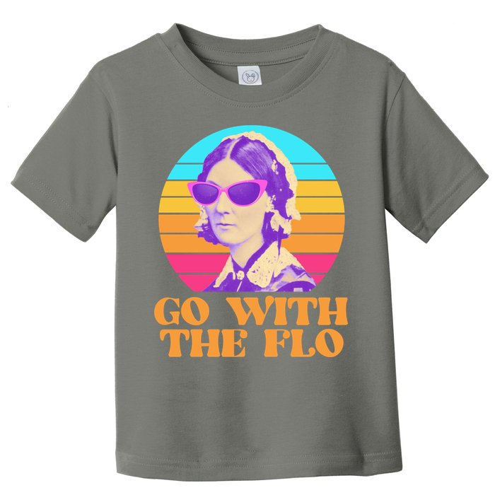 Retro Go With The Flow Nurse Practitioner Florence Nightingale Toddler T-Shirt