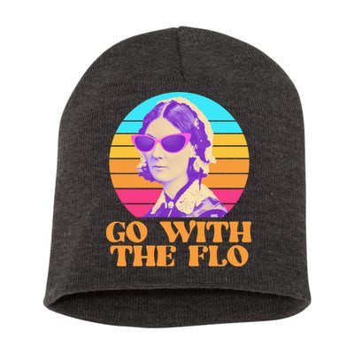 Retro Go With The Flow Nurse Practitioner Florence Nightingale Short Acrylic Beanie