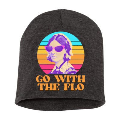 Retro Go With The Flow Nurse Practitioner Florence Nightingale Short Acrylic Beanie