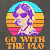 Retro Go With The Flow Nurse Practitioner Florence Nightingale Cotton Canvas Backpack