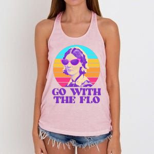 Retro Go With The Flow Nurse Practitioner Florence Nightingale Women's Knotted Racerback Tank