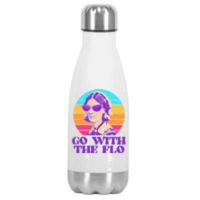 Retro Go With The Flow Nurse Practitioner Florence Nightingale Stainless Steel Insulated Water Bottle