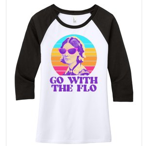 Retro Go With The Flow Nurse Practitioner Florence Nightingale Women's Tri-Blend 3/4-Sleeve Raglan Shirt