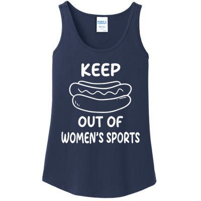 Riley Gaines Wearing Keep Hotdogs Out Of Sports 1 Ladies Essential Tank