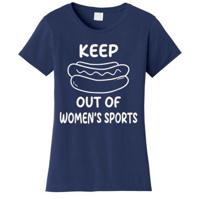 Riley Gaines Wearing Keep Hotdogs Out Of Sports 1 Women's T-Shirt