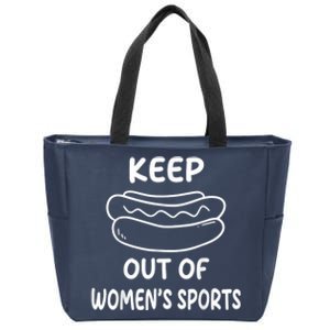 Riley Gaines Wearing Keep Hotdogs Out Of Sports 1 Zip Tote Bag