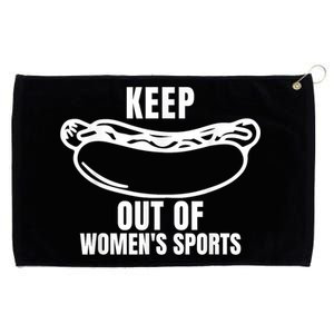 Riley Gaines Wearing Keep Hotdogs Out Of Sports 3 Grommeted Golf Towel