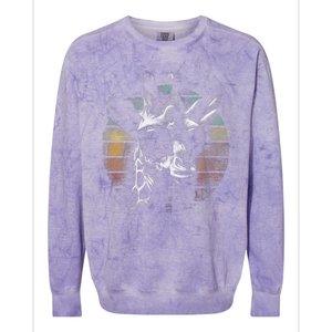 Retro Giraffe Wearing Sun Glasses Colorblast Crewneck Sweatshirt