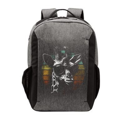 Retro Giraffe Wearing Sun Glasses Vector Backpack