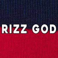 Rizz God W Rizz Game Alpha L Rizz Game Pom Pom 12in Knit Beanie