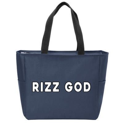 Rizz God W Rizz Game Alpha L Rizz Game Zip Tote Bag