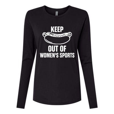 Riley Gaines Wearing Keep Hotdogs Out Of Sports Womens Cotton Relaxed Long Sleeve T-Shirt