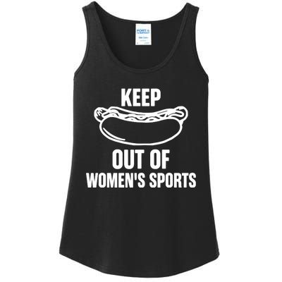 Riley Gaines Wearing Keep Hotdogs Out Of Sports Ladies Essential Tank