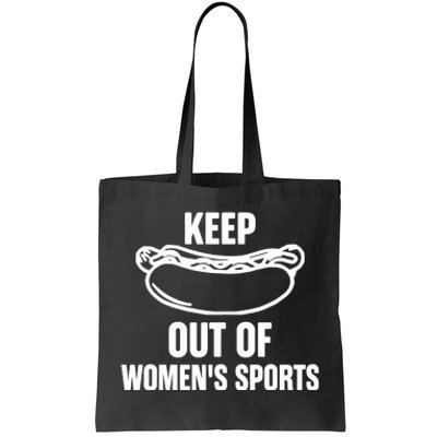 Riley Gaines Wearing Keep Hotdogs Out Of Sports Tote Bag