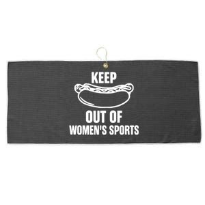 Riley Gaines Wearing Keep Hotdogs Out Of Sports Large Microfiber Waffle Golf Towel