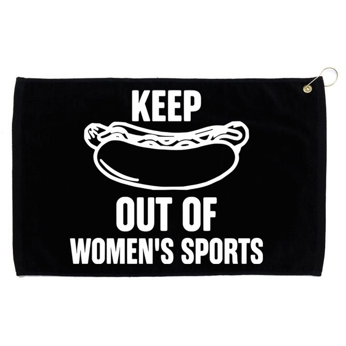 Riley Gaines Wearing Keep Hotdogs Out Of Sports Grommeted Golf Towel