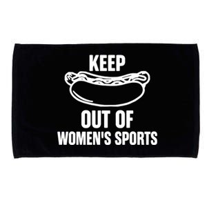 Riley Gaines Wearing Keep Hotdogs Out Of Sports Microfiber Hand Towel