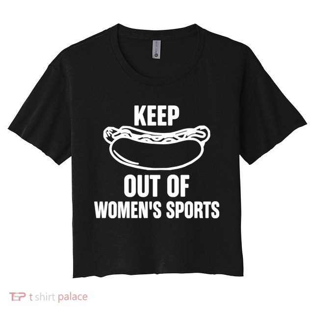 Riley Gaines Wearing Keep Hotdogs Out Of Sports Crop Top