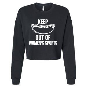 Riley Gaines Wearing Keep Hotdogs Out Of Sports Cropped Pullover Crew