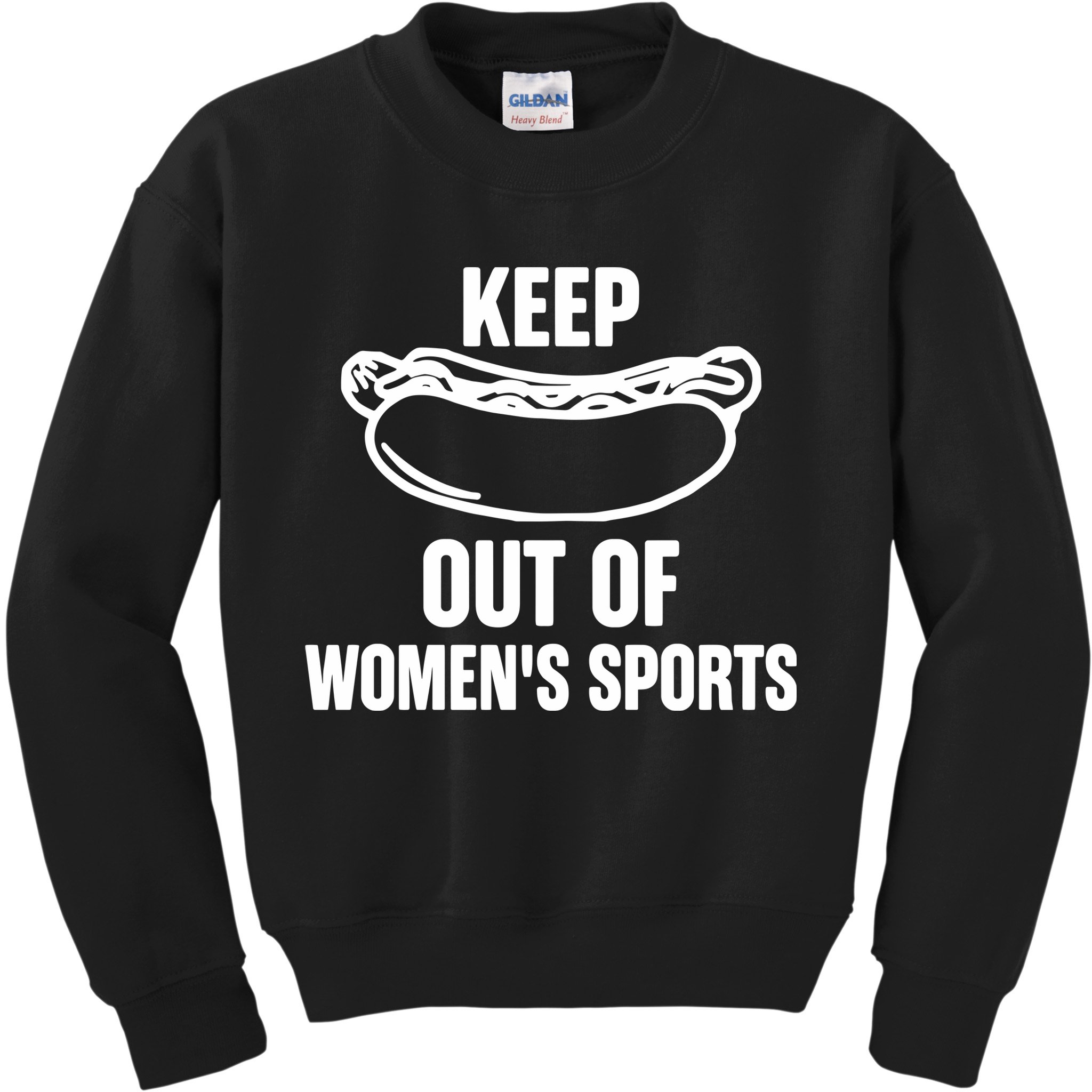 Riley Gaines Wearing Keep Hotdogs Out Of Sports Kids Sweatshirt