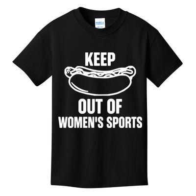Riley Gaines Wearing Keep Hotdogs Out Of Sports Kids T-Shirt