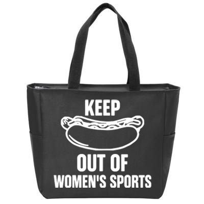 Riley Gaines Wearing Keep Hotdogs Out Of Sports Zip Tote Bag