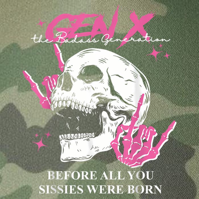 Retro Gen X The Badasss Generation Before All You Sissies Legacy Tie Dye Trucker Hat