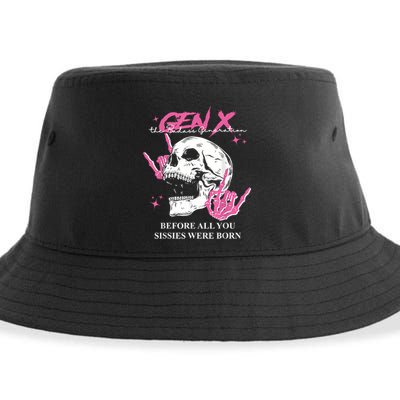 Retro Gen X The Badasss Generation Before All You Sissies Sustainable Bucket Hat