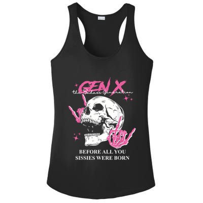 Retro Gen X The Badasss Generation Before All You Sissies Ladies PosiCharge Competitor Racerback Tank