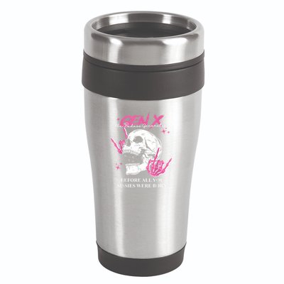 Retro Gen X The Badasss Generation Before All You Sissies 16oz Travel Tumbler