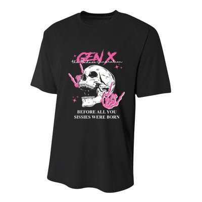 Retro Gen X The Badasss Generation Before All You Sissies Youth Performance Sprint T-Shirt