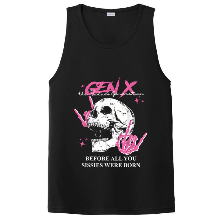 Retro Gen X The Badasss Generation Before All You Sissies PosiCharge Competitor Tank