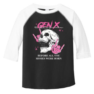 Retro Gen X The Badasss Generation Before All You Sissies Toddler Fine Jersey T-Shirt