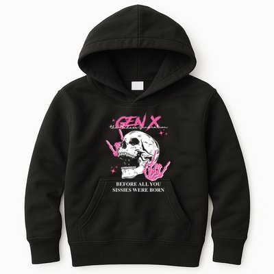 Retro Gen X The Badasss Generation Before All You Sissies Kids Hoodie