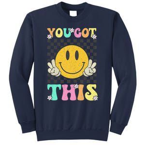 Retro Groovy You Got This Motivational Testing Day Teacher Sweatshirt