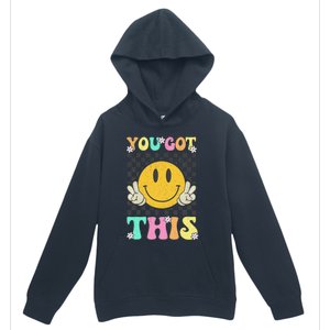 Retro Groovy You Got This Motivational Testing Day Teacher Urban Pullover Hoodie