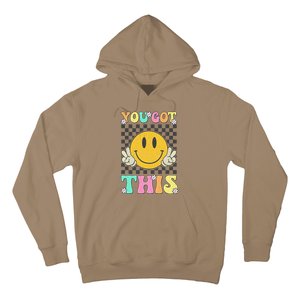 Retro Groovy You Got This Motivational Testing Day Teacher Hoodie