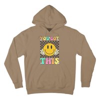 Retro Groovy You Got This Motivational Testing Day Teacher Hoodie