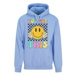 Retro Groovy You Got This Motivational Testing Day Teacher Unisex Surf Hoodie