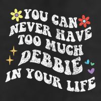 Retro Groovy You Can Never Have Too Much Debbie In Your Life Gift Adult Drive Performance Visor