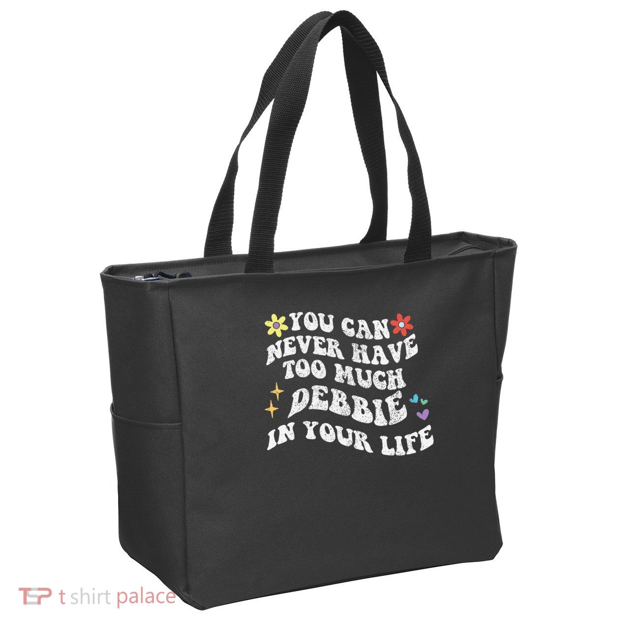Retro Groovy You Can Never Have Too Much Debbie In Your Life Gift Zip Tote Bag