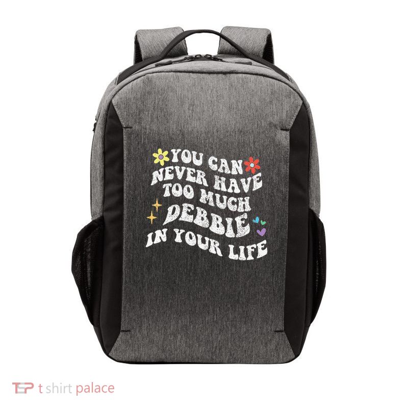Retro Groovy You Can Never Have Too Much Debbie In Your Life Gift Vector Backpack