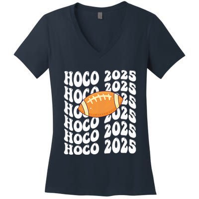 Retro Hoco 2025 Homecoming School Reunion Women's V-Neck T-Shirt