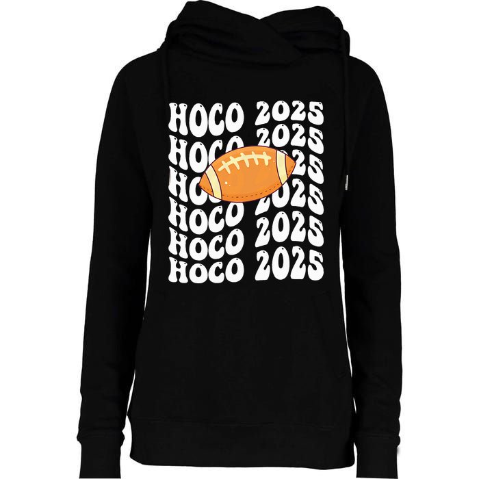 Retro Hoco 2025 Homecoming School Reunion Womens Funnel Neck Pullover Hood